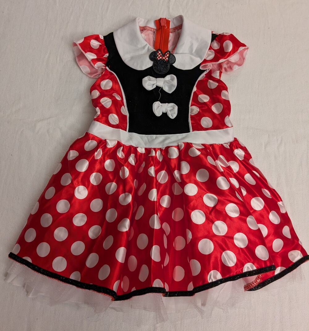 Minnie Mouse Halloween Costume 3T 4T EUC